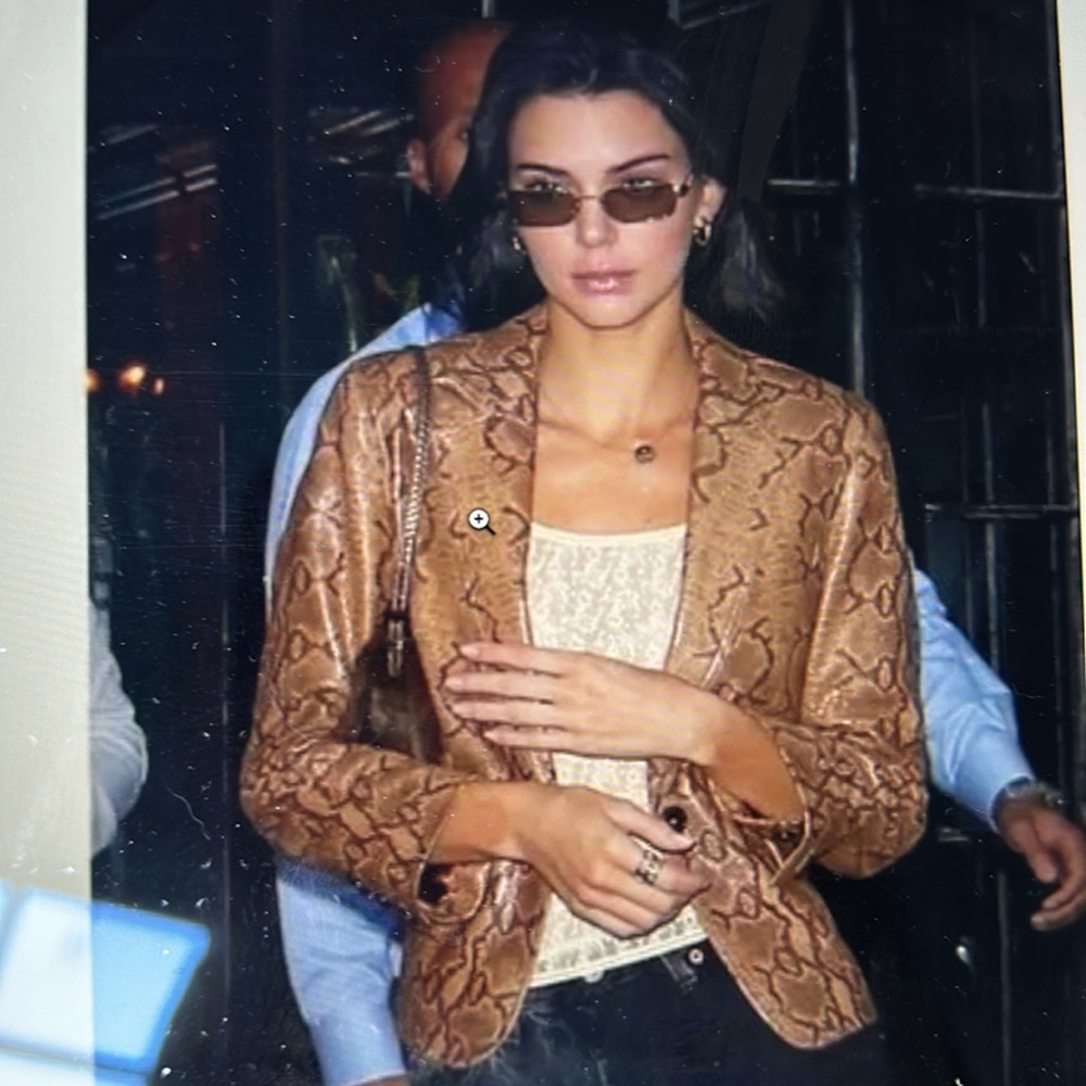 Nili Lotan Sylvie Snake Skin Python Lambskin Blaz… - image 5